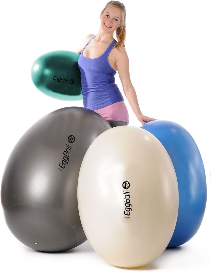Original PEZZI Eggball MAXAFE 65 cm blau Sitzball Gymnastikball Pezziball Ball