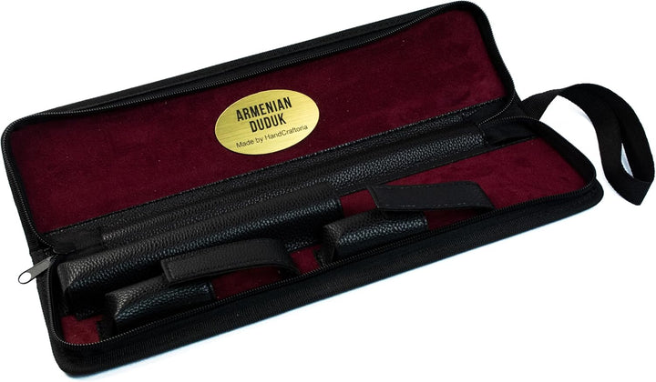 Armenisches Duduk-Instrument aus Aprikosenholz mit Öko-Ledertasche