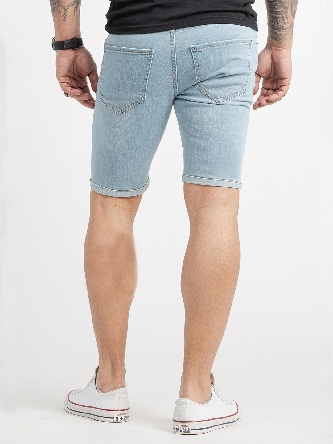 Rock Creek Herren Shorts Jeansshorts Denim M50 30W Hellblau-rc2433, 30W Hellblau-rc2433