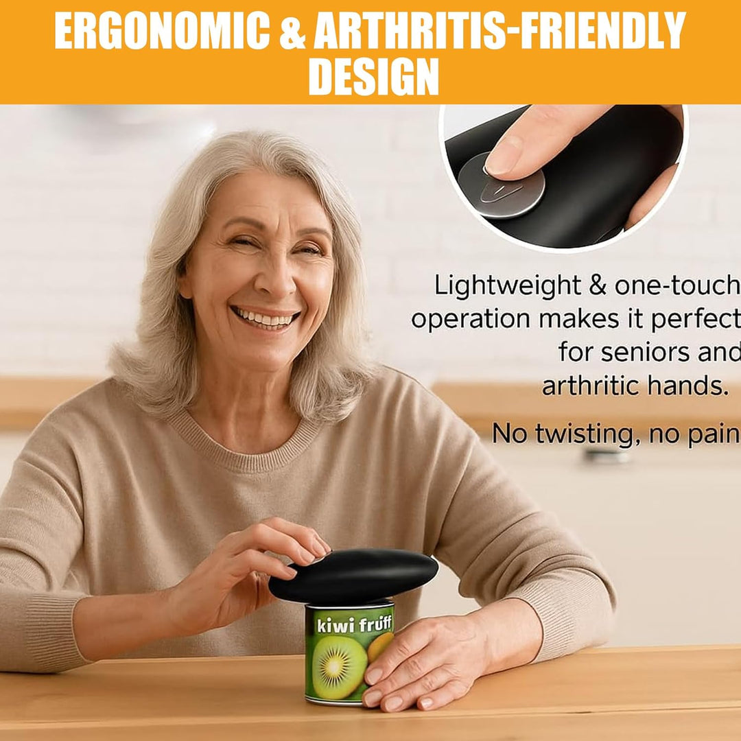 Dosenöffner Elektrisch, One-Touch Batteriebetriebener Dosenöffner Leicht zu Öffnende Runde Dosen all