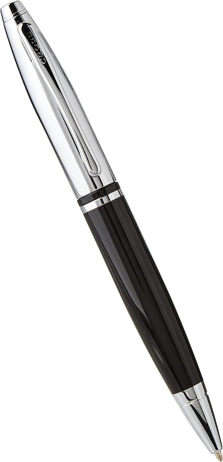 Cross Calais Kugelschreiber (Drehmechanik, Strichstärke M, Schreibfarbe: schwarz, inkl. Geschenkbox)