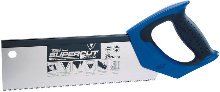 Draper Expert Supercut 49280 Soft-Grip Hardpoint Feinsäge, 11 TPI/12 PPI Feinzahnung, 300 mm