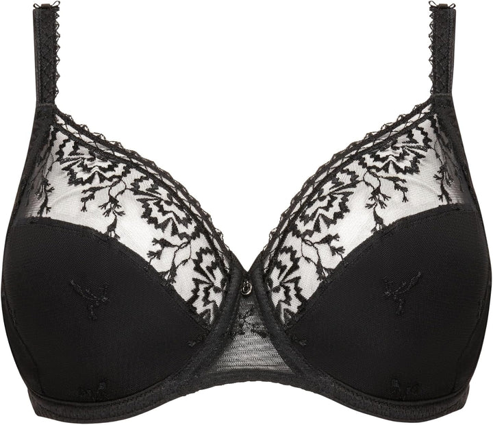 Chantelle Every Curve, Sehr Bedeckender Bügel-BH, Damen Unterwäsche 70F Schwarz, 70F Schwarz