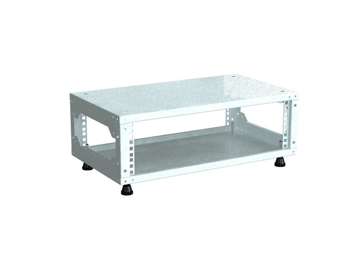 Rack Magic - 3HE Mini 19" Rackschrank - 290mm Tiefe - Lichtgrau - 19 Zoll Serverschrank - Rack Schra