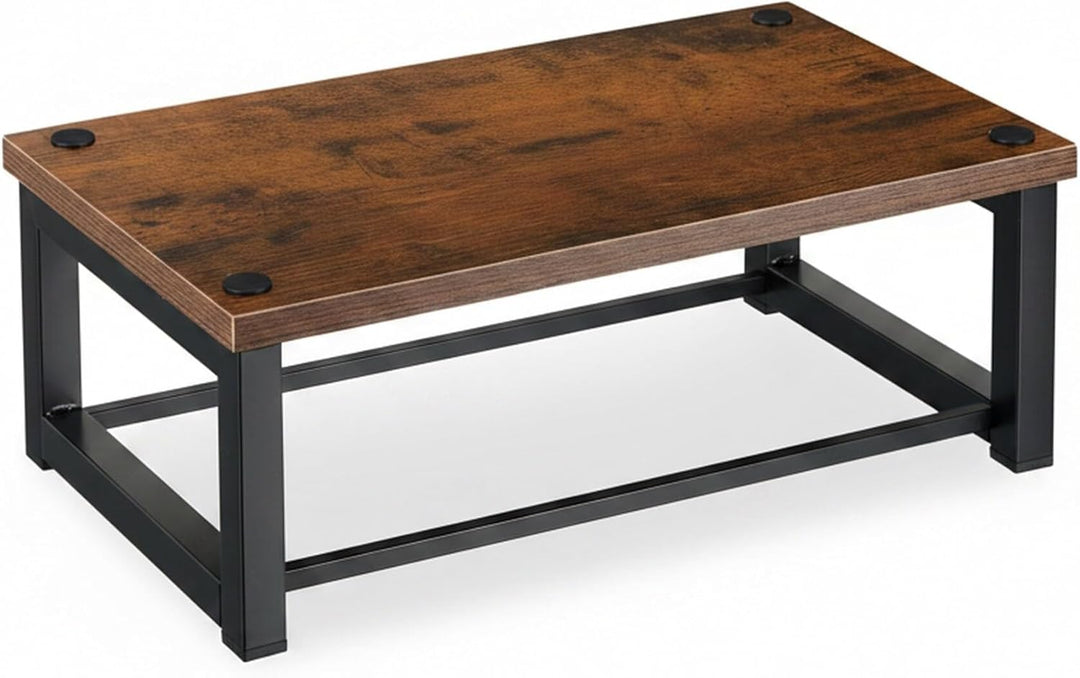 Relaxdays Monitorständer, Bildschirmerhöhung für Schreibtisch, HxBxT: 15 x 40 x 23 cm, Industrial De