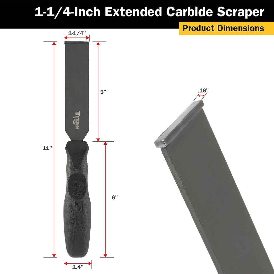 Titan 17021 Hartmetallschaber, lang, 1-1/4 Klinge XL 1-1/4-Inch, XL 1-1/4-Inch