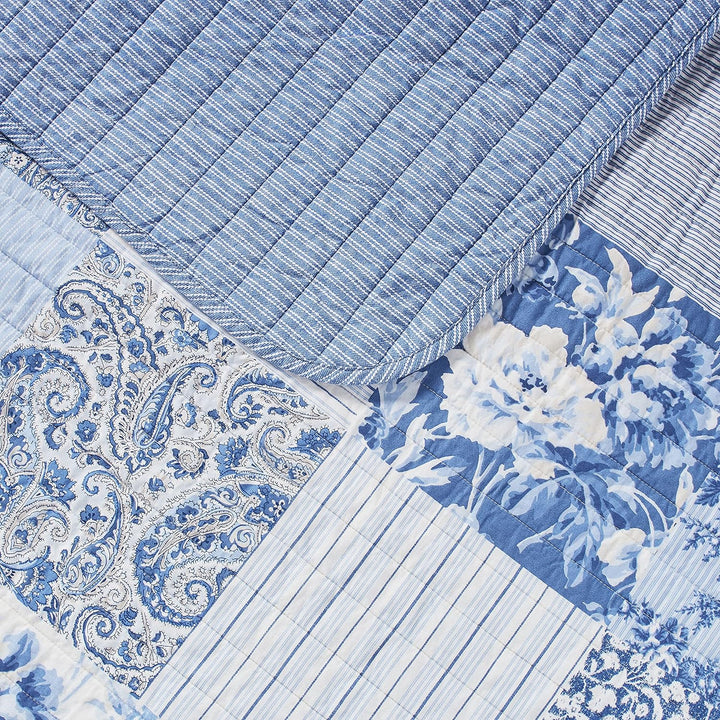 Laura Ashley - Bettwäsche-Set für King-Size-Betten, wendbare Baumwollbettwäsche mit passenden Kissen