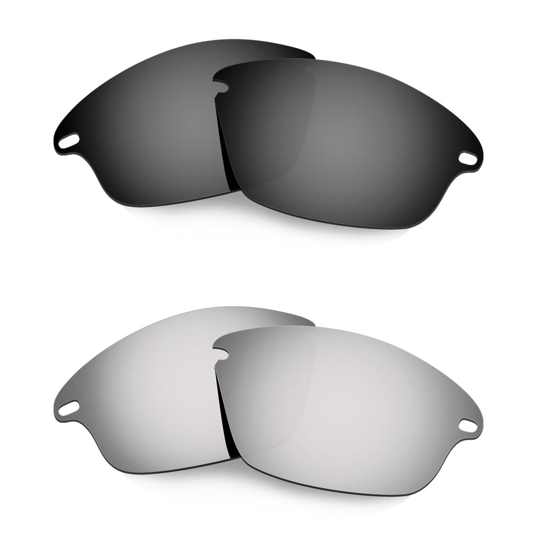 HKUCO Plus Mens Replacement Lenses For Oakley Fast Jacket - 2 pair