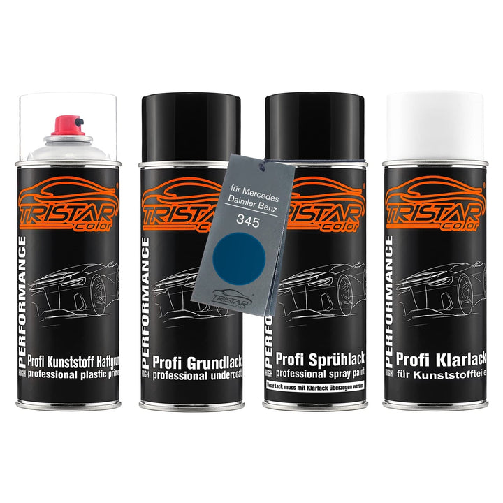 TRISTARcolor Autolack Spray Kunststoff für Mercedes 345 Jaspisblau Metallic | für Mercedes / Daimler