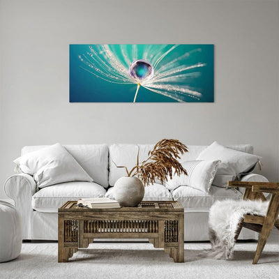 Panorama Bilder auf Leinwand 100x40cm Leinwandbild mit Rahmen Pflanze Natur Gross Wanddeko Bild Schl