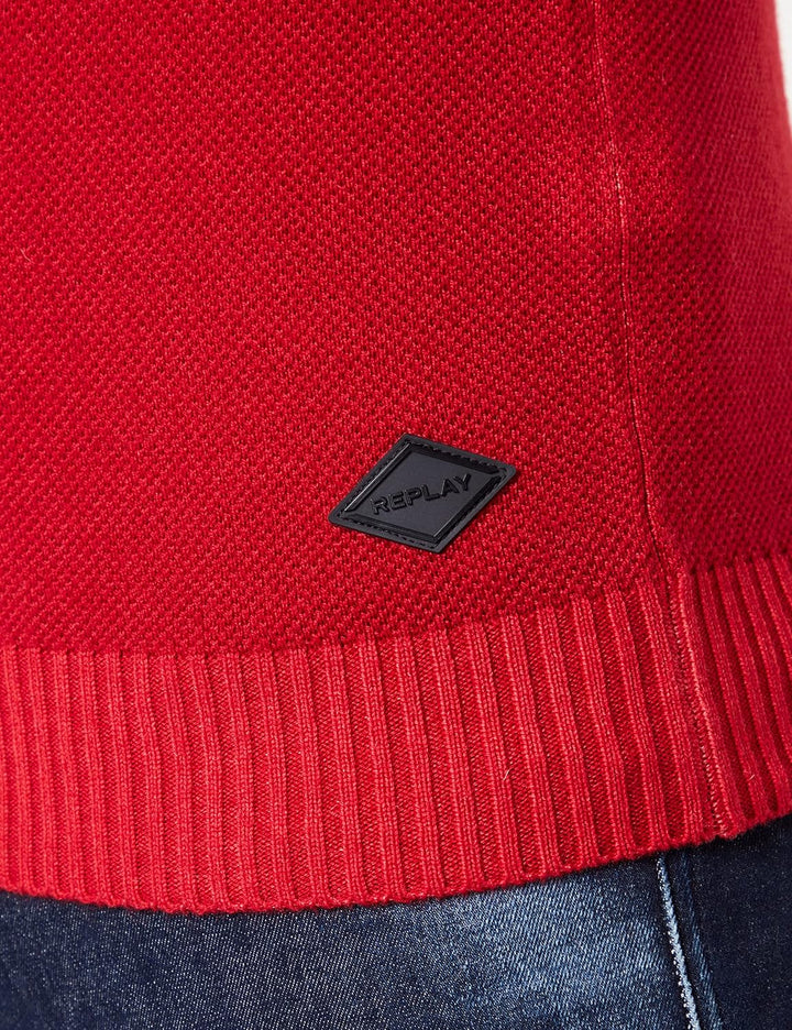 Replay Herren Pullover M 158 Red, M 158 Red
