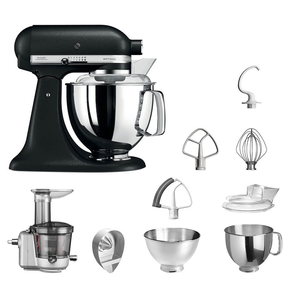 KitchenAid Küchenmaschine | VORTEILS SET | Artisan 5KSM175PS Entsafter Paket | inklusive Entsaftervo
