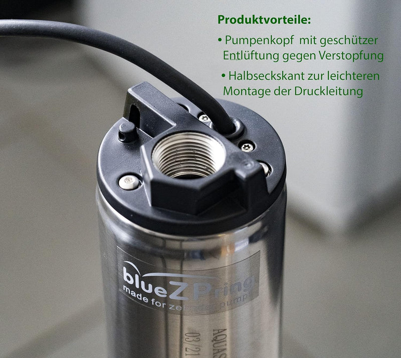 Zehnder Pumpen Aquastream 50, integrierte Schaltautomatik, Trockenlaufschutz, Förderm. 5,5 m³/h Förd