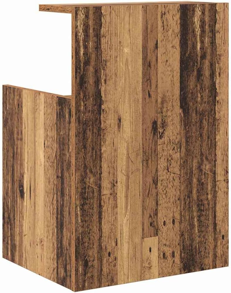 vidaXL Bett Schränke 2 STK Altes Holz 40x35x60 cm Holzwerkstoff, Altes Holz