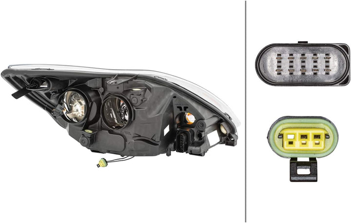 HELLA 1LL 354 807-031 Bi-Xenon-Hauptscheinwerfer - links - für u.a. Ford Focus II (Da_, Hcp, Dp) Lin