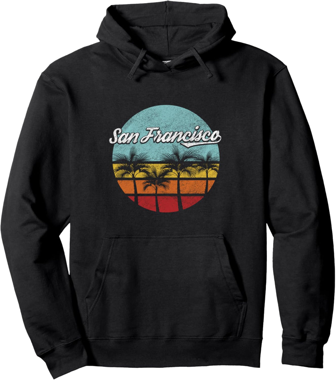 San Francisco I Kalifornien Retro Santa Cruz Amerika Beach Pullover Hoodie