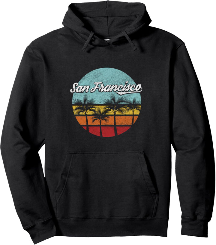 San Francisco I Kalifornien Retro Santa Cruz Amerika Beach Pullover Hoodie
