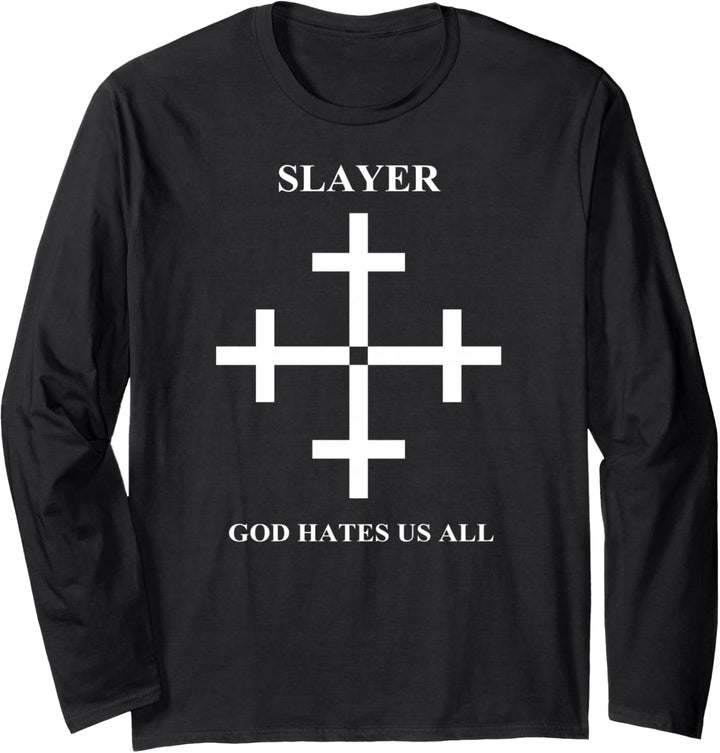 Slayer – God Hates Us All Cross Langarmshirt