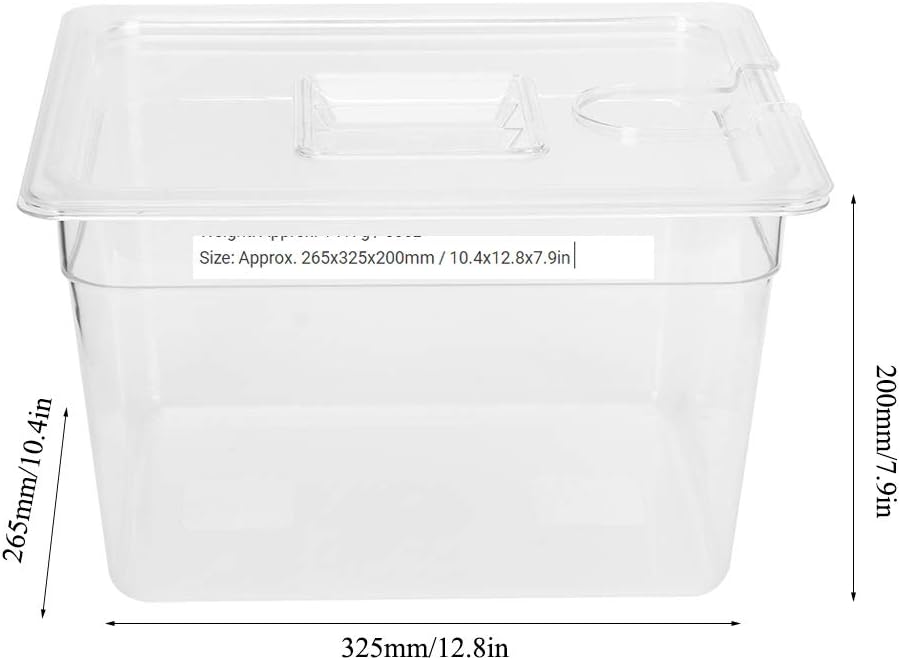 Sous Vide Behälter Mit Deckel, 11L zusammenklappbarer Sous Vide Behälter mit Deckel für Sous Vide Zi