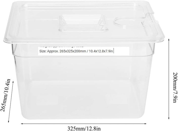 Sous Vide Behälter Mit Deckel, 11L zusammenklappbarer Sous Vide Behälter mit Deckel für Sous Vide Zi