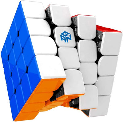 GAN 460 M Speedcube, 4x4 magnetischer Meister Würfel Gans 460M Puzzle Spielzeug(Stickerlos), 4x4