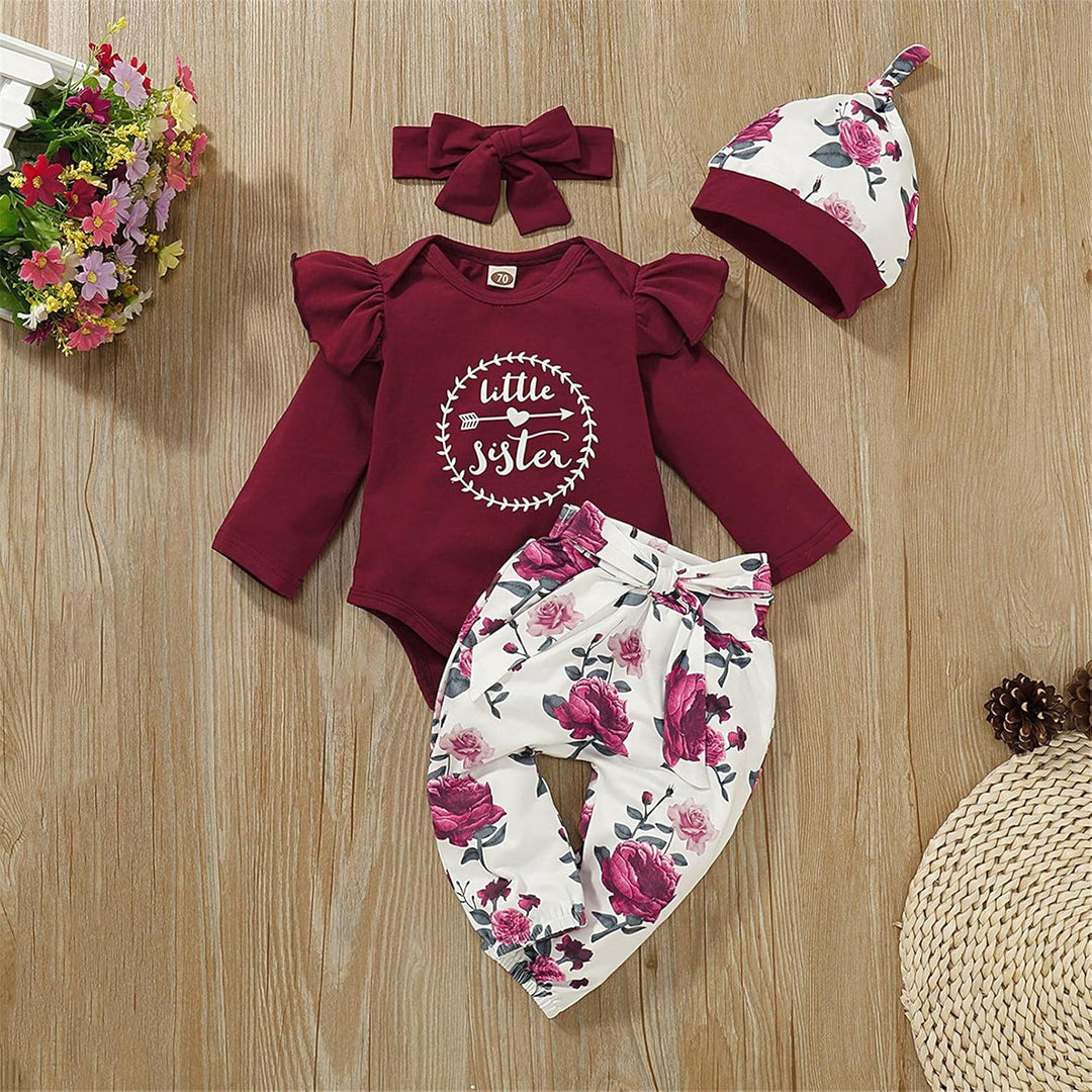 Babykleidung Mädchen Set Neugeborenes Bekleidungsset Hoodie Sweatshirts Top Pants Baby Mädchen Stirn