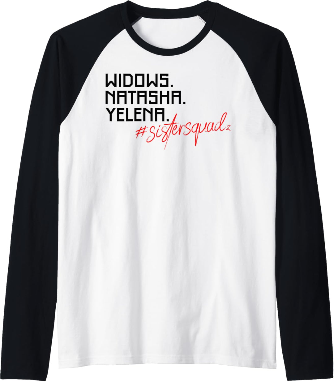 Marvel Black Widow Natasha Yelena Sister Squad Raglan
