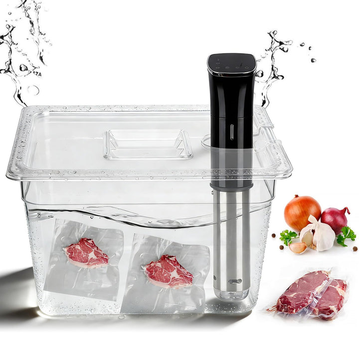 Sous-Vide-Container, klappbarer Behälter mit Scharnier aus lebensmittelechtem PC-Material, inklusive