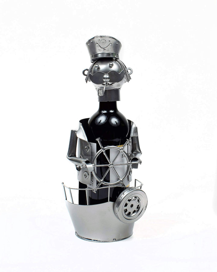 YVANMOINSCHER Humorvoller Metall-Seeflaschenhalter Dekoration Handgefertigt Ideal für Geschenk, Ruhe