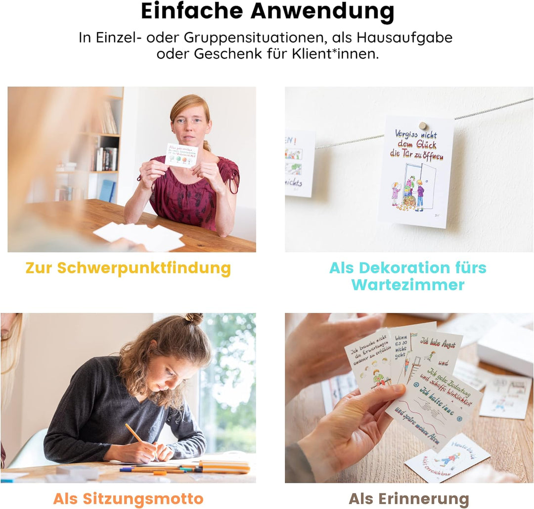 Lebenskarten 1 Therapiebox - "Das Original" – 88 Karten für Coaching, Beratung und