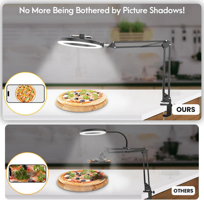 LUXSURE 10" Ringlicht mit Stativ, Flexibles Handy Stativ Ringlicht – ideal für die Erstellung von In