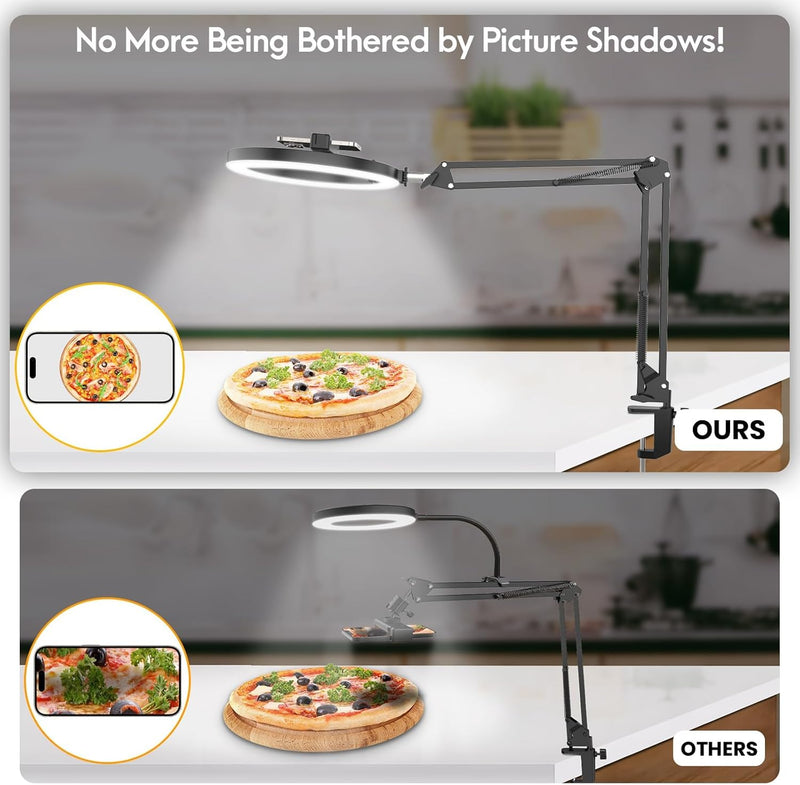 LUXSURE 10" Ringlicht mit Stativ, Flexibles Handy Stativ Ringlicht – ideal für die Erstellung von In