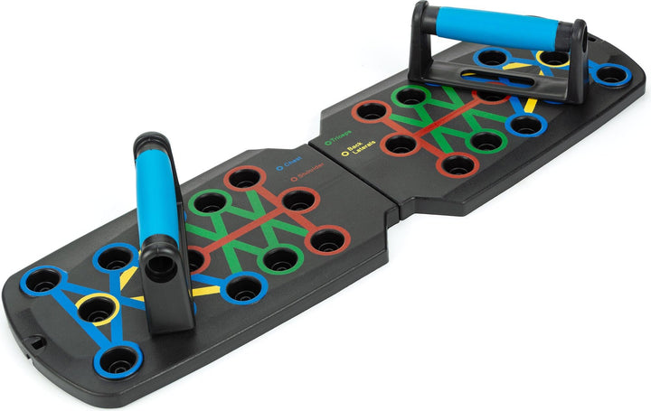 Gymtek Faltbare Liegestütze Brett - Push Up Board mit Liegestützgriffe für Ganzkörper-Training & Eff
