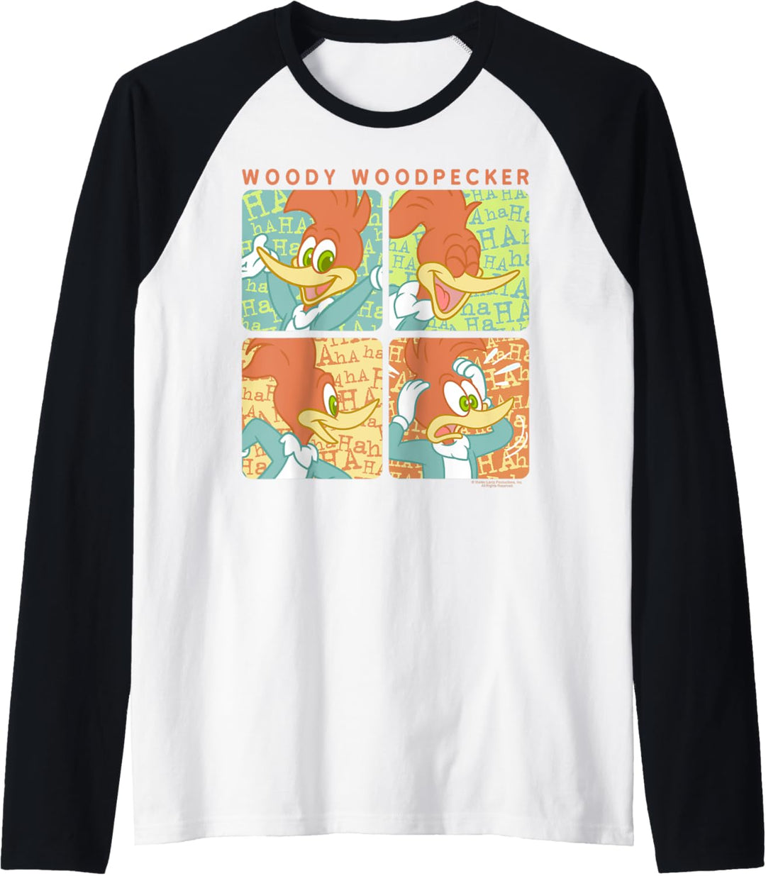 Woody Woodpecker Four Square Raglan
