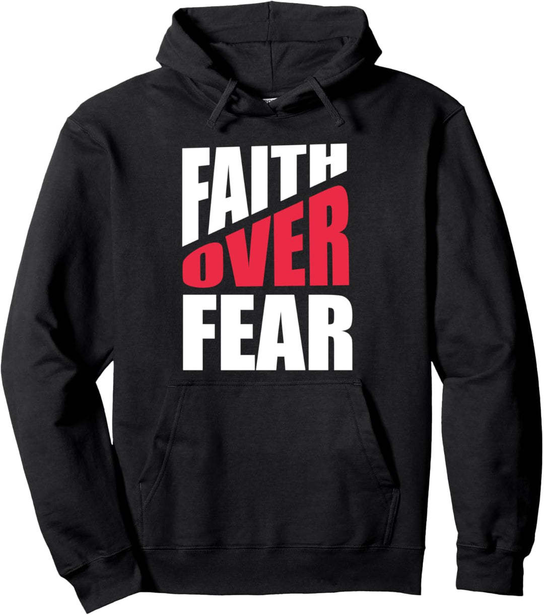 Glaube über Angst Christian inspirierend religiös Pullover Hoodie