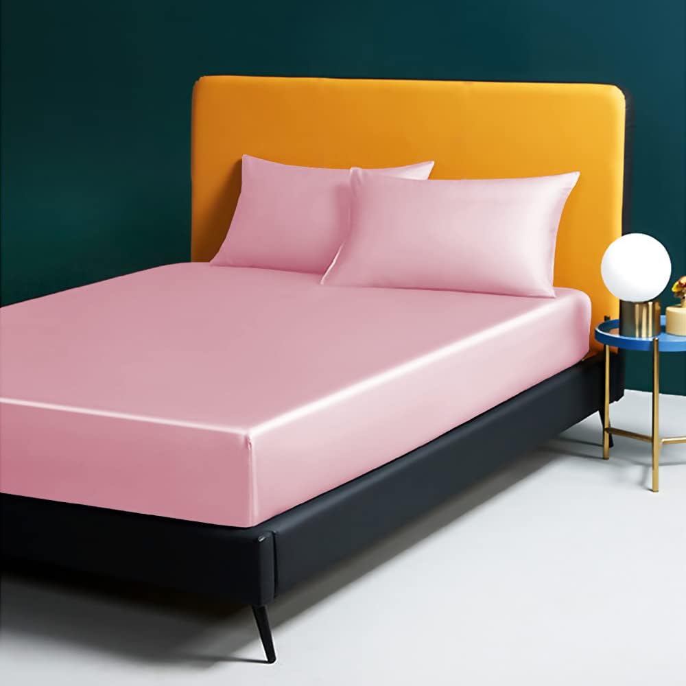 OLESILK Seide Kissenbezug Kissenhülle Haar- und Hautpflege mit Reissverschluss 16 Momme 1 Stück Rosa
