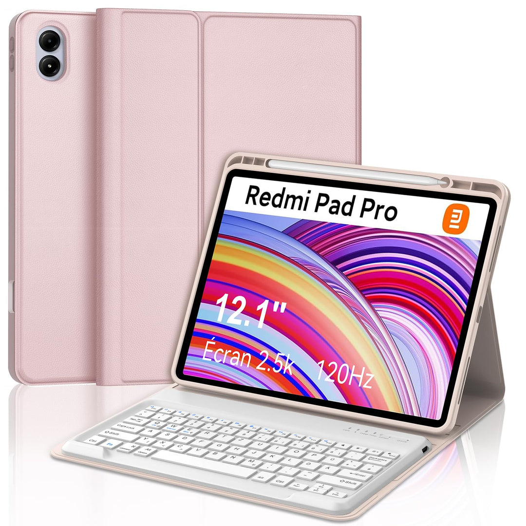 Xiaomi Redmi Pad Pro 12.1 Tastatur Hülle - Xiaomi Pad POCO 12.1 Zoll 2024,Magnetisch Abnehmbarer Tas