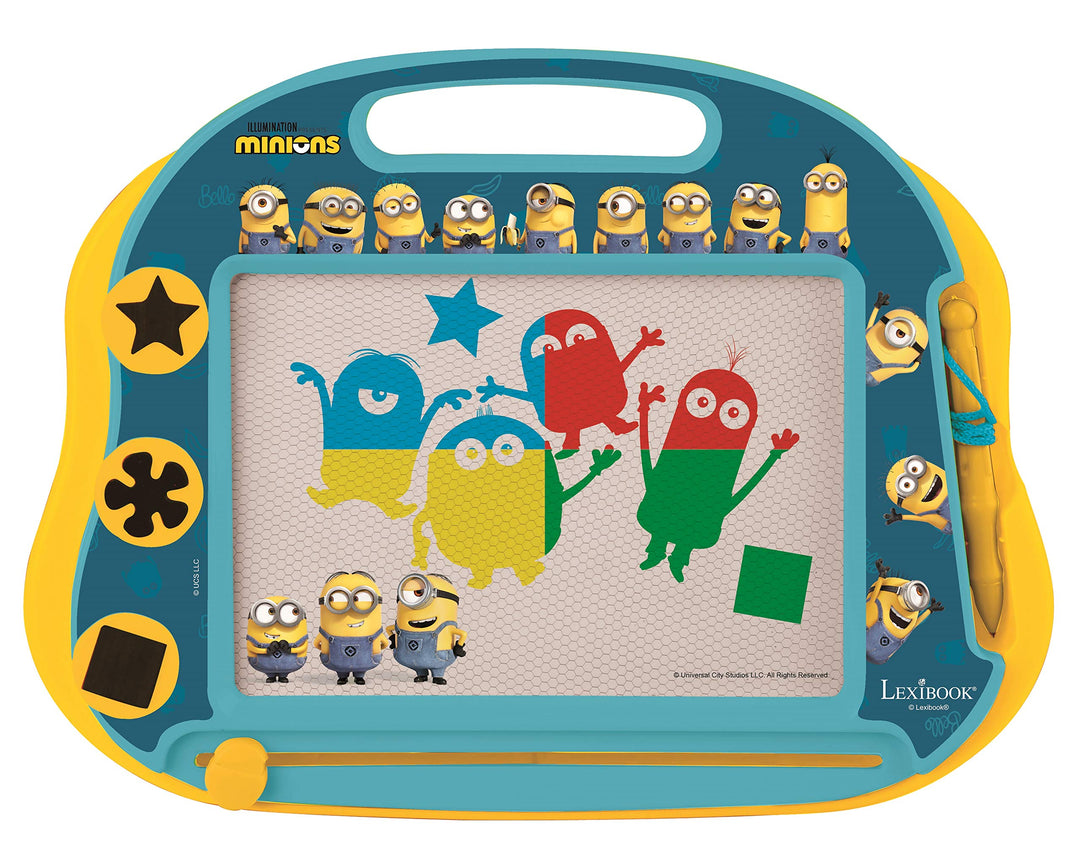 Lexibook CRDES550 Despicable Me/Minions Magische magnetische Zeichentafel, Magnettafel für Kinder, k