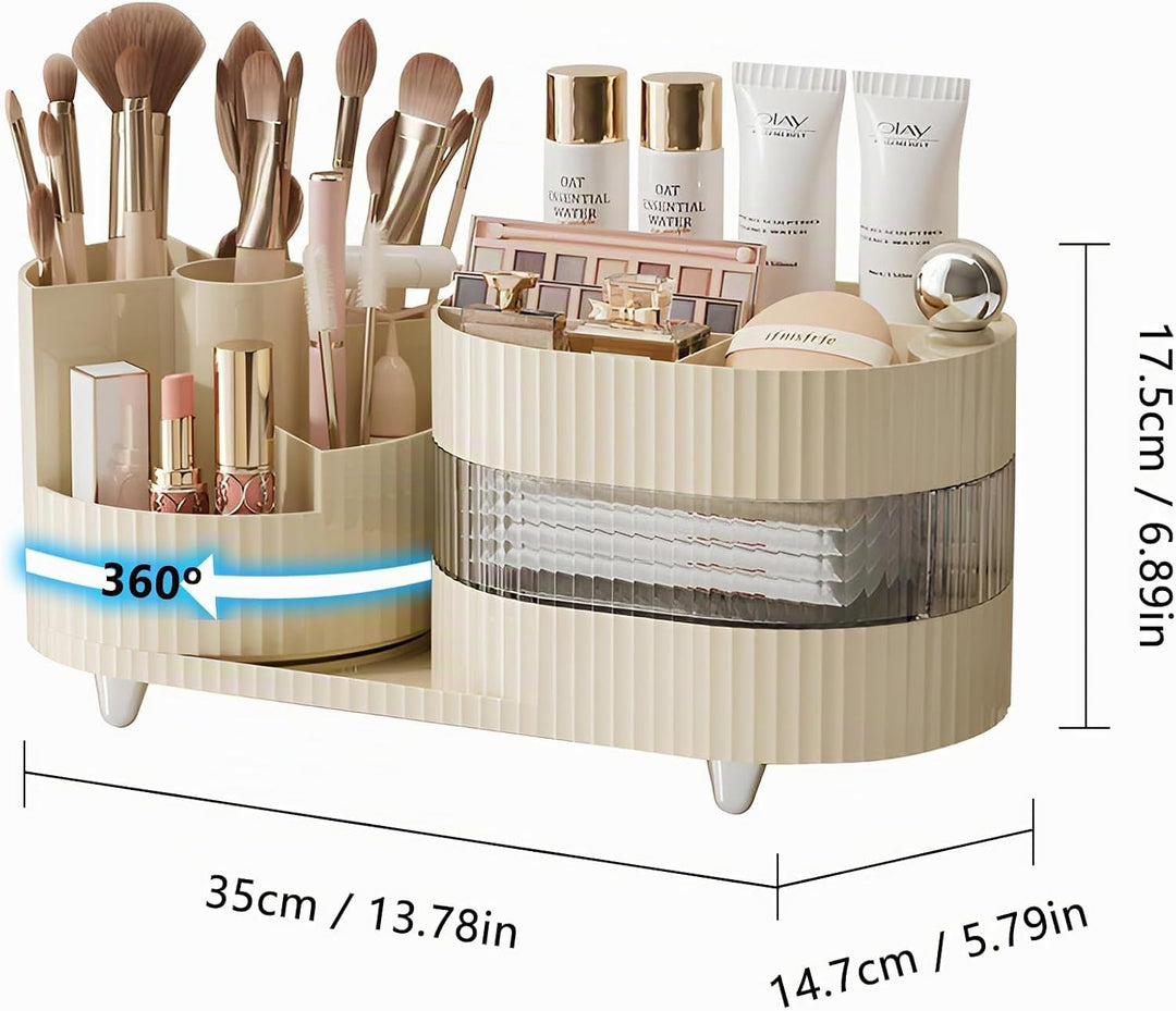 Kosmetik Make Up Organizer Schminke 360° Kosmetik Aufbewahrung Makeup Pinsel Organizer für Skincare