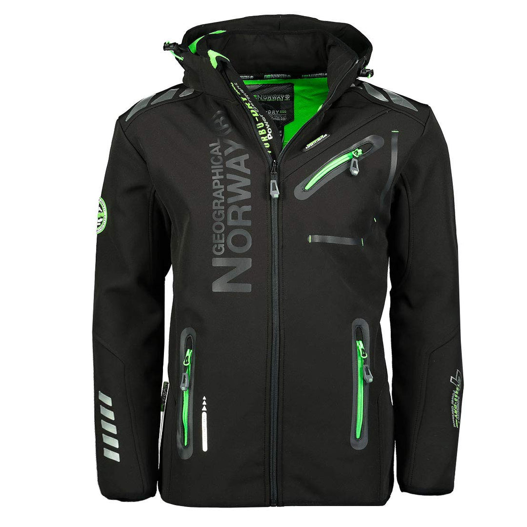 Geographical Norway Royaute Men - Kapuzen-Softshelljacke Mann Wasserdicht - Outdoor Mantel Tactical