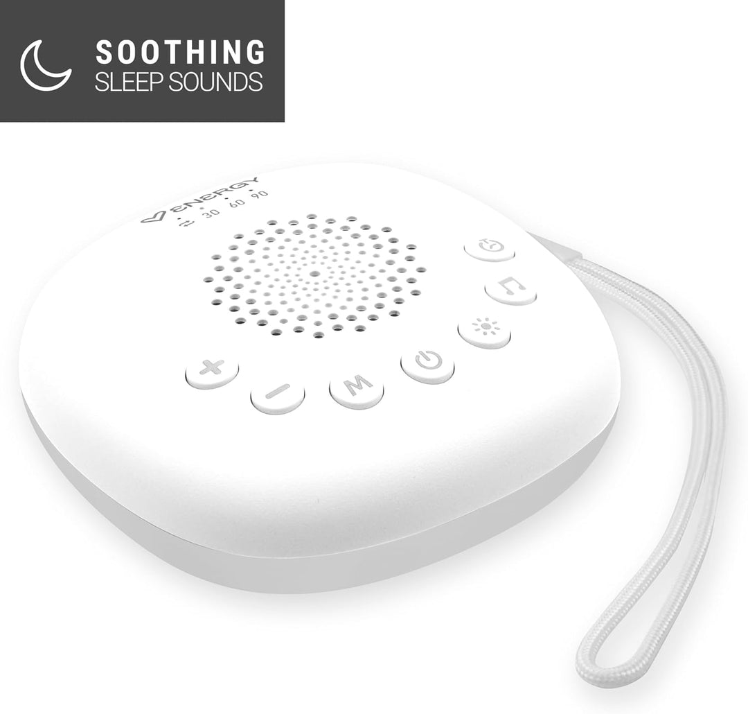 Energy Sistem Whisper Moon – Lautsprecher mit weissem Rauschen mit 4 Lichtmodi, bis zu 20 Sounds und