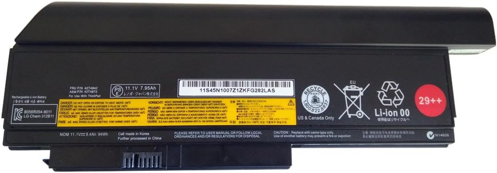 7XINbox 11.1V 94Wh 42T4940 45N1019 45N1022 45N1023 45N1024 45N1025 45N1029 Ersatz Akku Batterie für