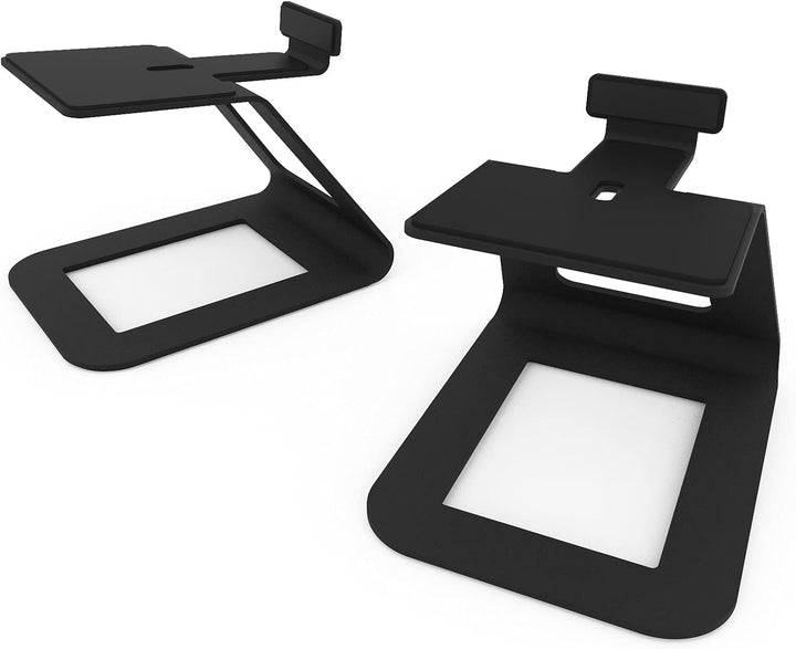 Kanto SE6 Elevated Desktop Speaker Stands for Large Bookshelf Speakers & Full-Size 5”-7” Studio Moni