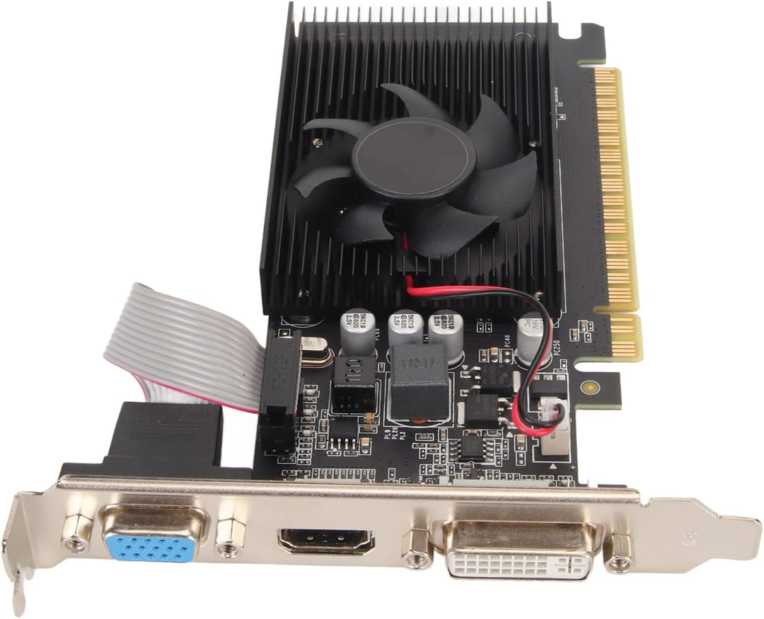 Bewinner GT610 Grafikkarte, 2 GB, DDR3, 64 Bit, HDMI DVI VGA Desktop Grafikkarte, PCI Express X16 Co