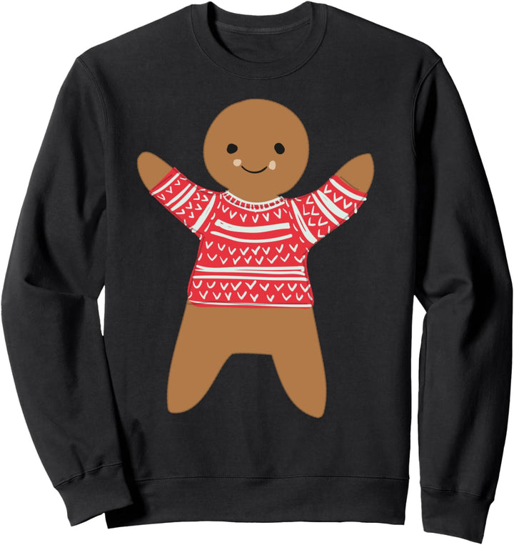 Weihnachtsmann Lebkuchenmann Weihnachten Ferienzeit Lustig Hässlich Sweatshirt