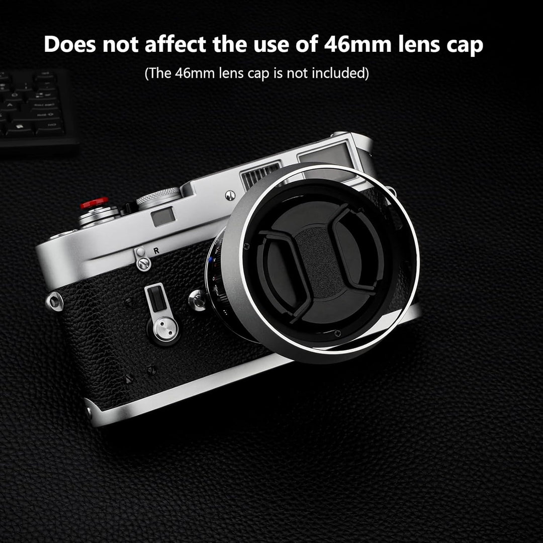 Haoge LH-ZV12 Runde Metall-Bajonett-Gegenlichtblende für Carl Zeiss C Biogon T 4.5/21 21 mm f4.5 ZM,