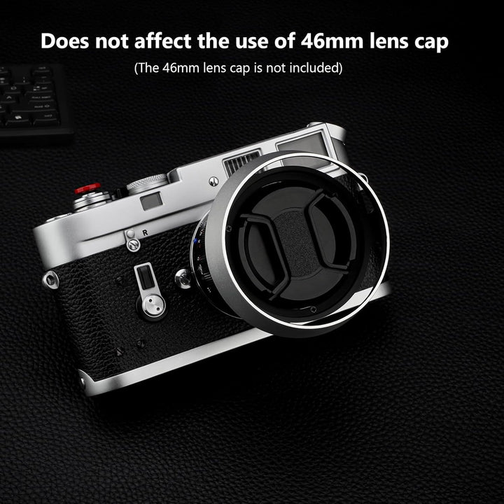 Haoge LH-ZV12 Runde Metall-Bajonett-Gegenlichtblende für Carl Zeiss C Biogon T 4.5/21 21 mm f4.5 ZM,