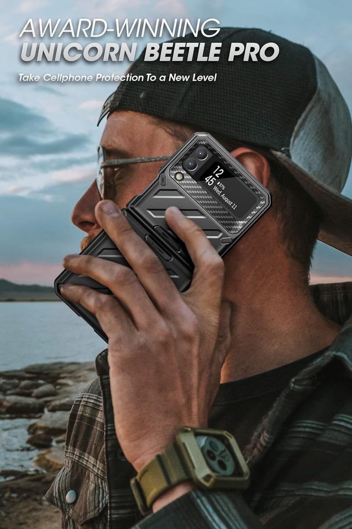 SupCase Outdoor Hülle für Samsung Galaxy Z Flip 3 5G (2021), Robust Handyhülle Bumper Case Premium S