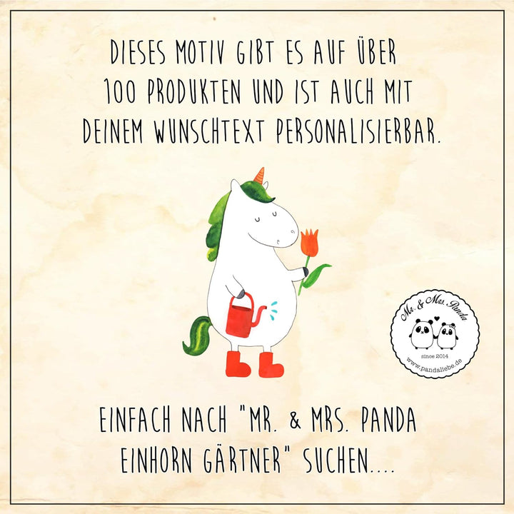 Mr. & Mrs. Panda Motiv WC Sitz Einhorn Gärtner - Geschenk, Toilette, Pegasus, WC-Sitz, Garten, Klobr