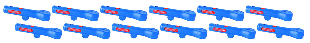 WEICON TOOLS Rundkabel-Stripper No. 13 12er Set; Entmanteler für Rund- und Feuchtraumkabel von 6-13